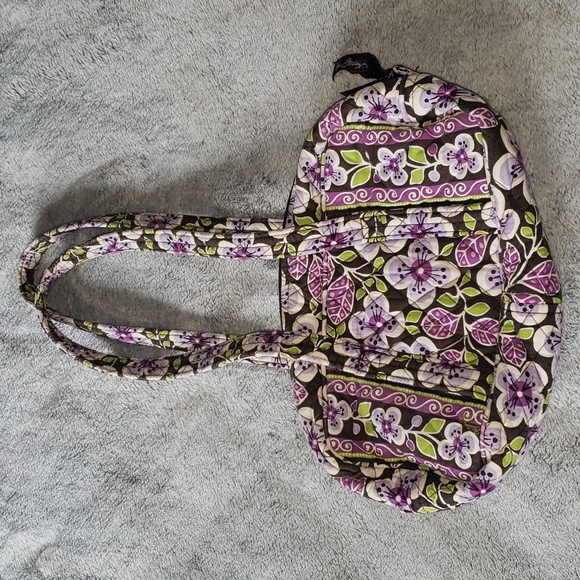 Vera Bradley Plum Petals Purse - Picture 5 of 16